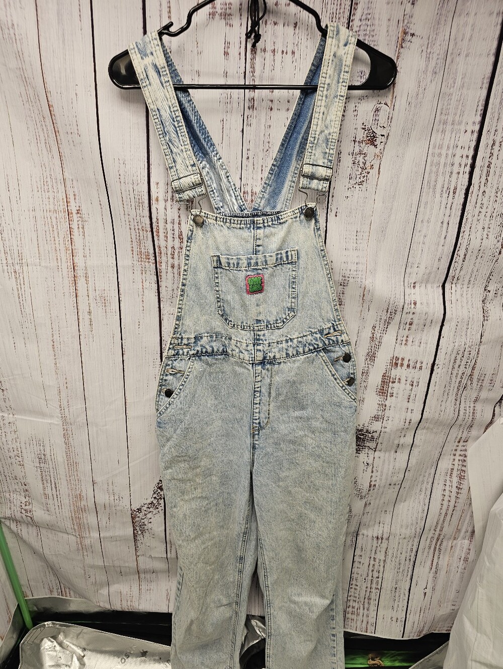 Empyre x Suzie Acid Acid Wash Denim Overalls Women's Size Small S Rare Collab